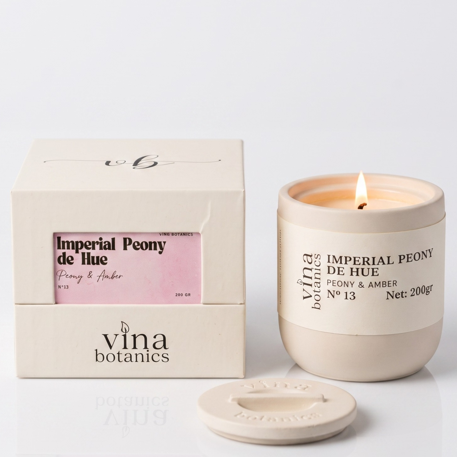No.13 Imperial Peony De Hue Scented Candle - 200g | Gift Box