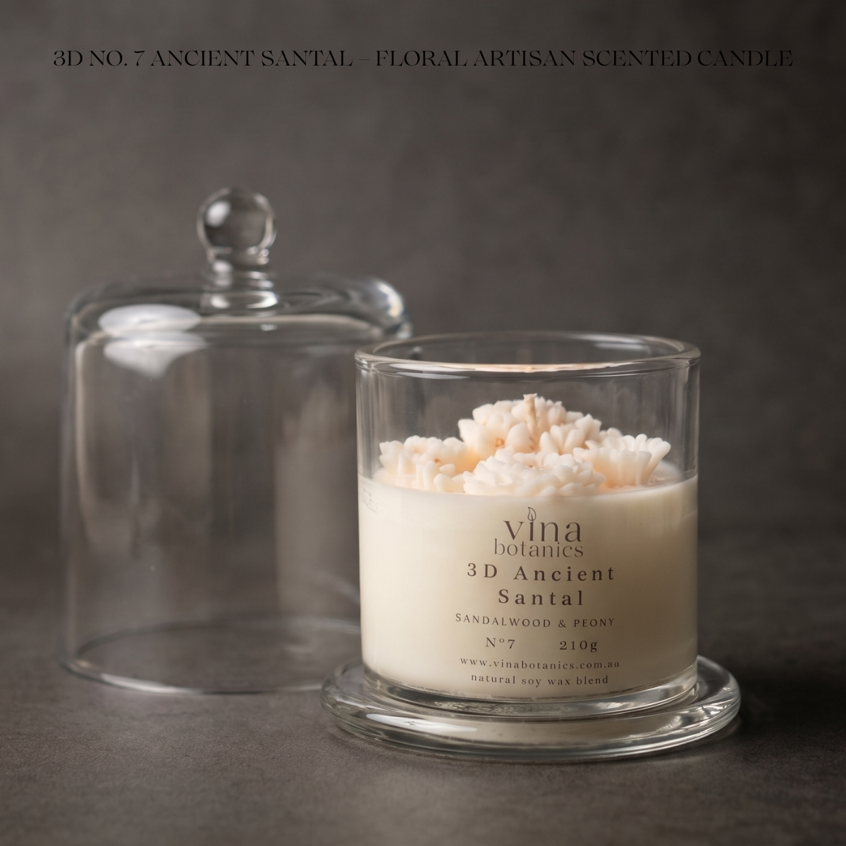 3D No. 7 Ancient Santal – Floral Artisan Scented Candle
