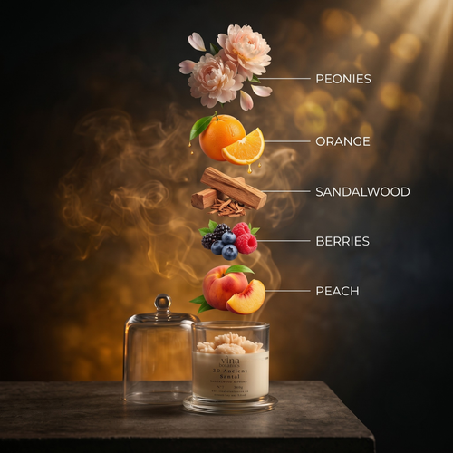 3D No. 7 Ancient Santal – Floral Artisan Scented Candle