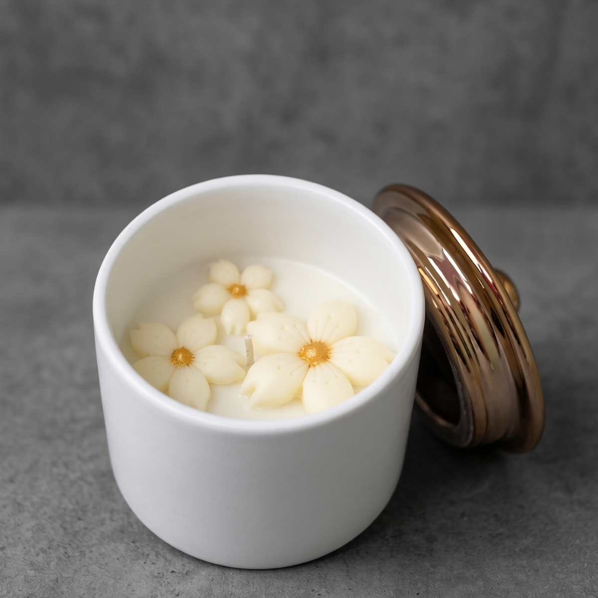 3D No. 8 Dalat Highland in Autumn – Floral Artisan Ceramic Candle
